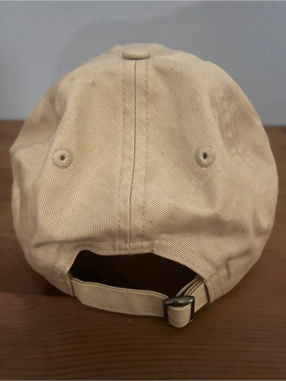 Women’s  Beige 'das cute' Embroidered Baseball Cap- New